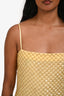 Veronica Beard Yellow Beaded 'Petra' Midi Dress Size 2
