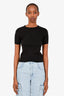 Pre-loved Chanel™ 2002 Black Cotton T-Shirt Size 36