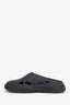 Prada Black Rubber Mules Size 38