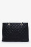Pre-loved Chanel™ 2011 Black Caviar Grand Shopping Tote