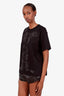 Hermès Black Maxi Print T-Shirt Size 40