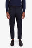 Loro Piana Navy Virgin Wool Straight Leg Pants Size 50 Mens