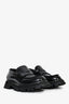 Alexander McQueen Black Leather Chunky Loafers Size 38