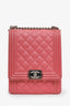 Pre-loved Chanel™ 2019 Pink North South Boy Bag