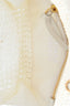Miu Miu White Raffia e-effect Woven Tote Bag