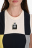 Pre-loved Chanel™ 2008P Multicolour Cotton Cashmere Perfume Bottle Sleeveless Dress Size 30