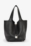 Hermès 2018 Black Clemence Leather Picotin 22 Bag