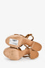 Gianvito Rossi Brown Strappy Cork Platform Sandals Size 39