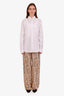 Hermès Blanc Crème Silk Grand Tralala Pants Size 36