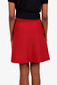 Sandro Red Knit Mini Skirt Size 1