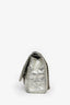 Pre-Loved Chanel™ 2006-08 Silver Crinkle Leather 227 Maxi Re-Issue Flap Shoulder Bag