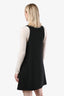 Chloe Black Button Down Sleeveless Layered Dress Size 36