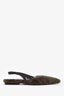 Brunello Cucinelli Monili Shearling Slingback Flats Size 37