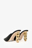 Cult Gaia Black Gold Heel Mules Size 39