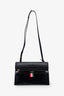 Thom Browne Black Grained Leather Lady Folio Crossbody Bag