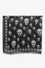 Alexander McQueen Black Silk Skull Square Scarf