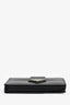 Prada Black Saffiano Leather Triangle Logo Snap Closure Card Holder
