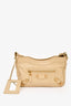 Balenciaga Beige Leather Motocross Hip Crossbody Bag