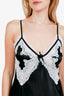 For Love & Lemons Black Lace Slip Midi Dress Size M