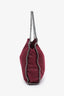 Stella McCartney Burgundy Faux Suede Falabella Tote Bag