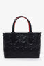 Christian Louboutin Black Leather Cabata Embossed Tote Bag with Strap