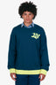 Louis Vuitton Green/Yellow Wool LV Logo Signature Crewneck Sweater Size XL Mens
