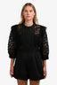Self-Portrait Black Lace Short Playsuit Size 8