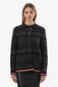 Thom Browne Grey Wool Mohair Striped Button Cardigan Size 40