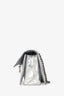 Balenciaga Silver Leather Crushed Quilted Small Crush Chain Bag