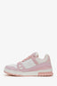 Louis Vuitton White/Pink Monogram Sneakers Size 6.5