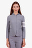 Thom Browne Grey Tokio 4-Bar Compression Hooded Sportcoat Size XS