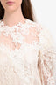 Lanvin 2016 Cream Lace Blouse Size 40