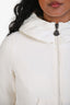 Doudoune légère en maille blanche Moncler, taille S