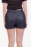 Hermès Blue Linen Silk Mini Shorts Size 38