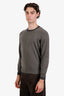 Brunello Cucinelli Green Cashmere Crewneck Sweater Size 46 Mens
