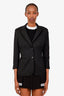 The Row Black Wool Tailored Blazer Size 6