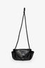 Bottega Veneta Black Leather 'Beak' Small Crossbody Bag