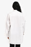 R13 White Cotton Button Down Oversized Shirt Size XS