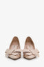 Miu Miu Beige Patent Leather Bow Heels Size 38