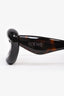 Loewe Brown Tortoise Curvy Cat Eye Sunglasses