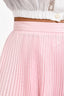 Prada 2022 Pink Silk Blend Pleated Skirt with Slip Size 38