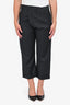 R13 Black Stripped 'Crossover' Trousers Size 26