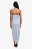 James Perse Light Blue Linen Sleeveless Midi Dress Size 2