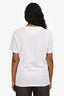 Valentino White Cotton Logo Crewneck T-Shirt Size XS