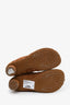 Bottega Veneta Brown Intrecciato Suede 'Atomic' Ankle Boots Size 38