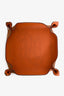 Hermès Orange Clemence Leather 'Mises et Relances Quadrige' Mini Change Tray
