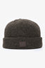 Acne Studios Brown Wool Face Logo Beanie