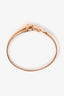 Hermès 18k Rose Gold and Diamond 'Galope' Bangle Bracelet