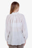 Zimmermann White Sheer Button Up Butterfly Blouse Size 1