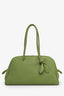 Jacquemus Green Leather La Croisière “The Turismo” Bowling Bag